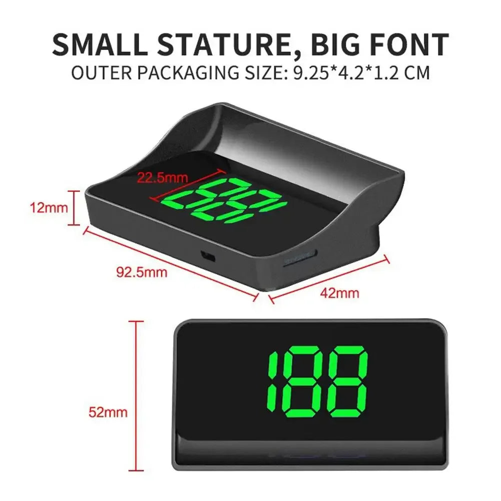 HD M2 Head Up Display GPS Geschwindigkeitsmesser – SwissGlanzGarage Ansicht 2