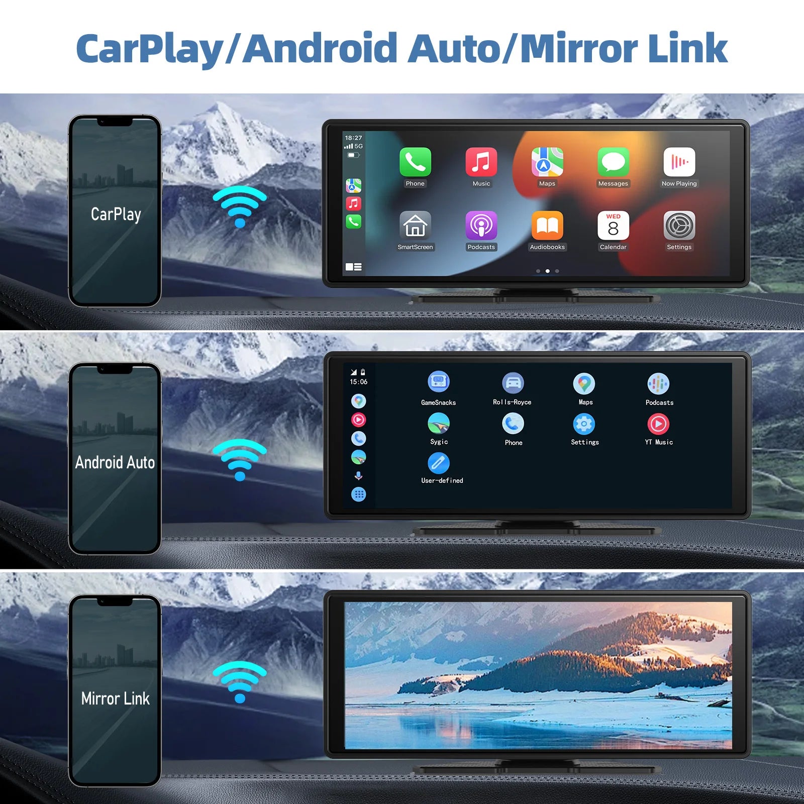 Kabelloser CarPlay Bildschirm – SwissGlanzGarage Ansicht 6
