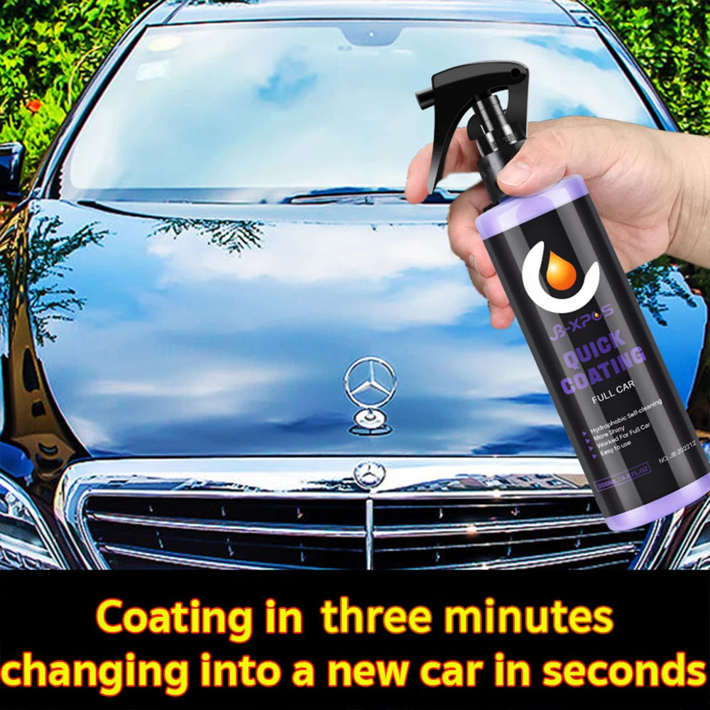 Nano-Keramik-Beschichtung Sprüh farbe Pflege Hydro slick intensiven Glanz Glanz sio2 für Glas & Reifen & Räder Auto p...