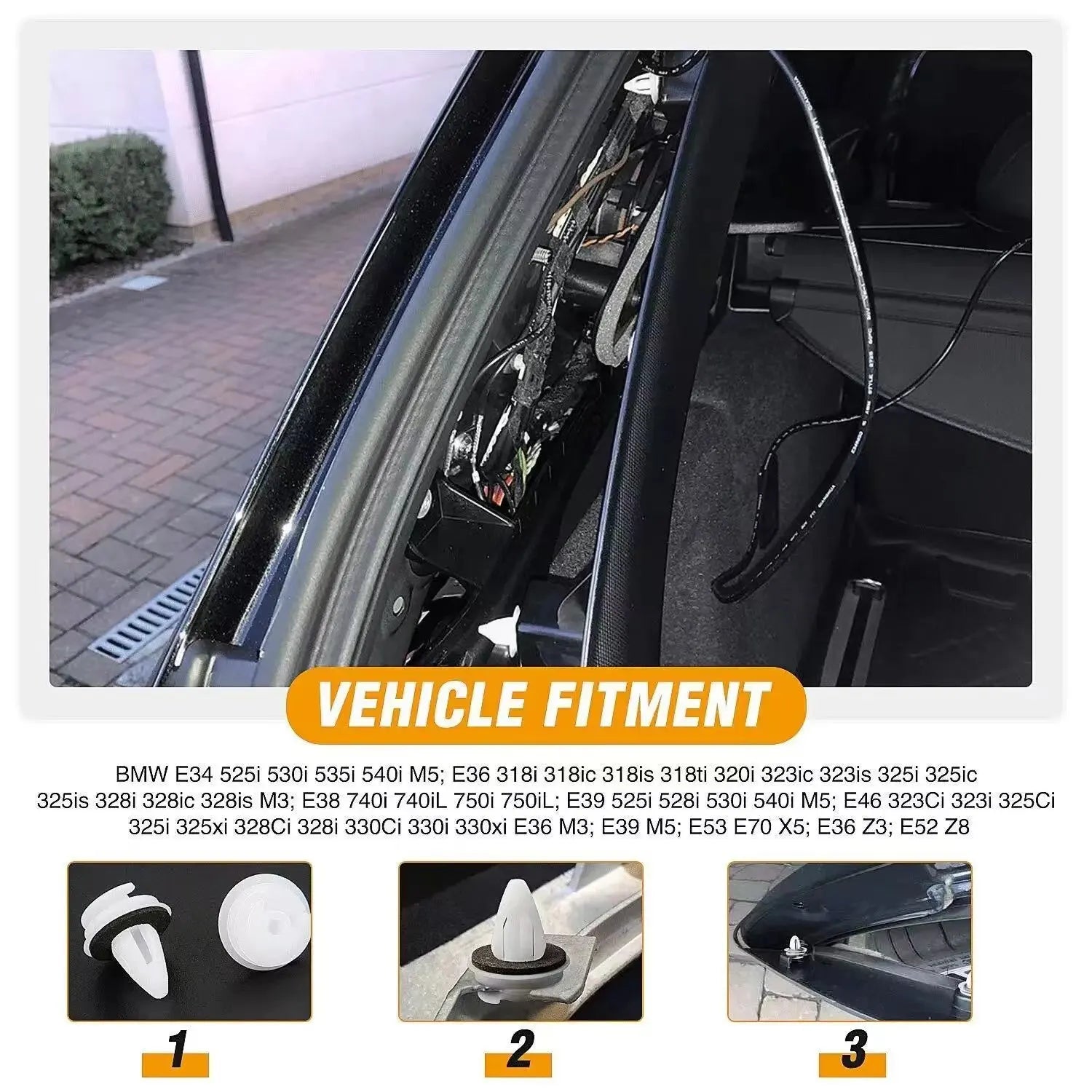 Auto-Bumper-Mudguard Clips Set – SwissGlanzGarage Ansicht 5