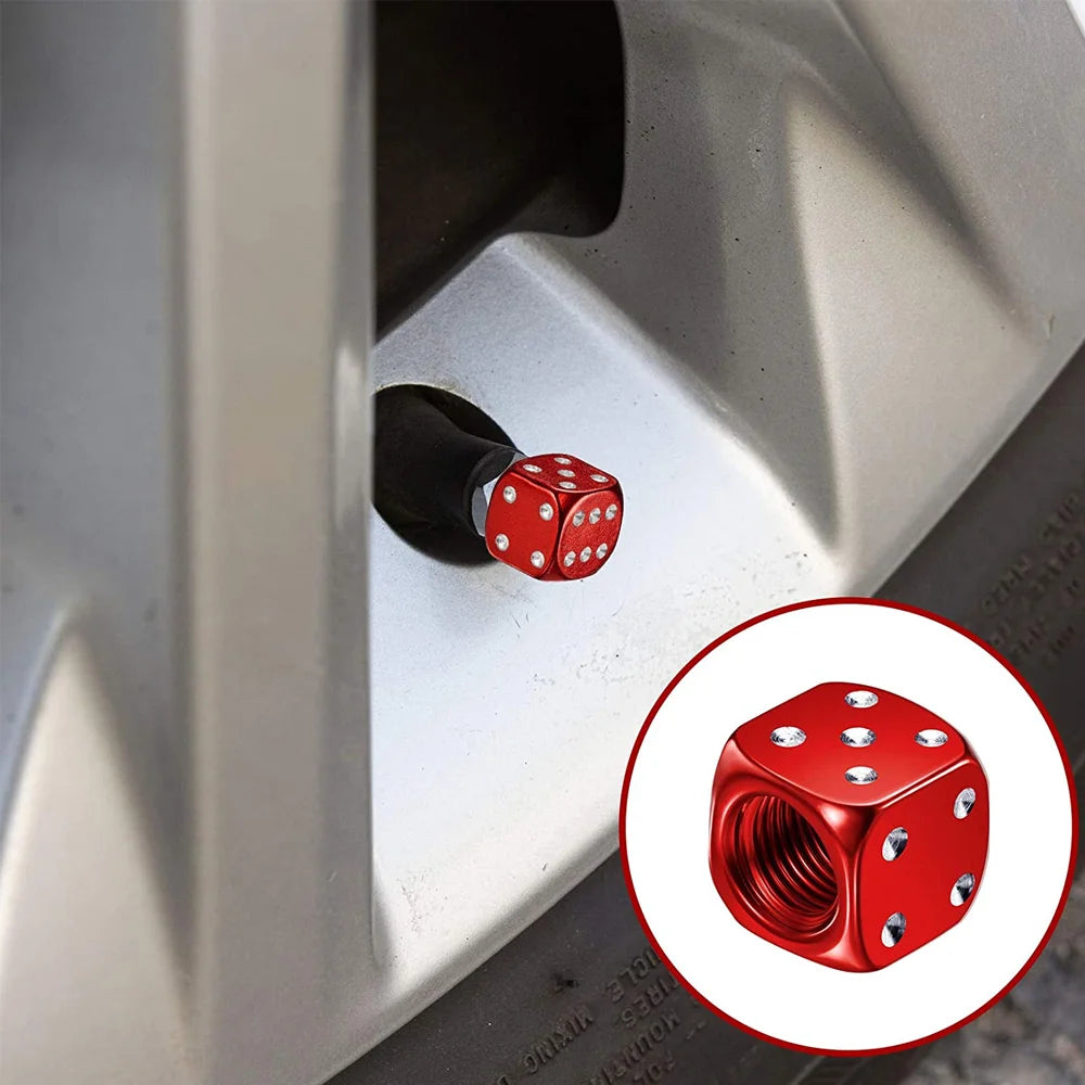 Aluminium Ventilkappen Würfel 8 Stück – SwissGlanzGarage Ansicht 4