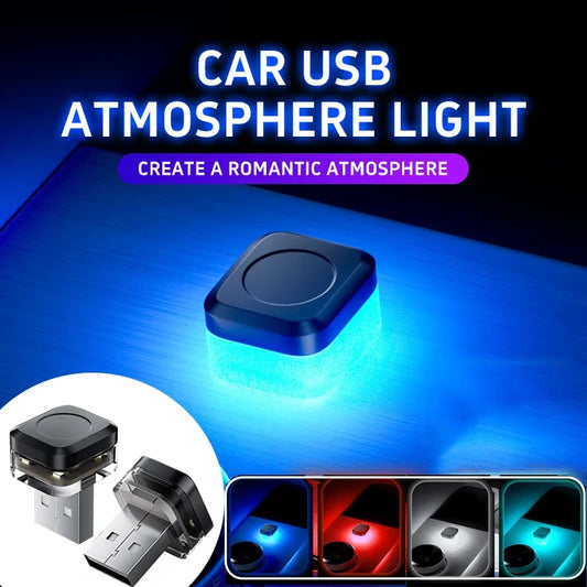 Neue USB Auto Innen Umgebungs Atmosphäre Licht LED Signal Lichter