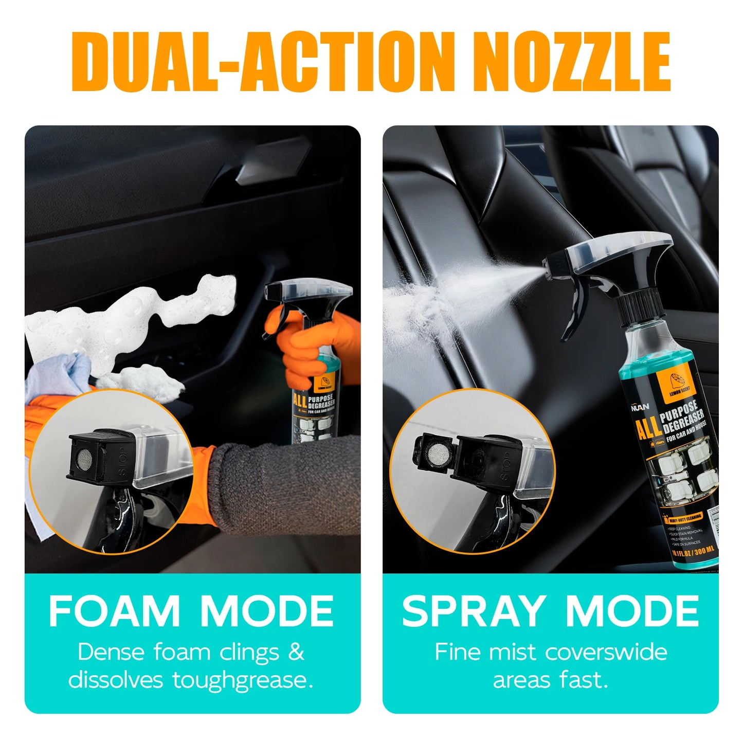 Auto-Reinigungsspray, Innenraumpflege, Schimmelentferner, beseitigt unangenehme Gerüche im Auto und erfrischt die Luft.