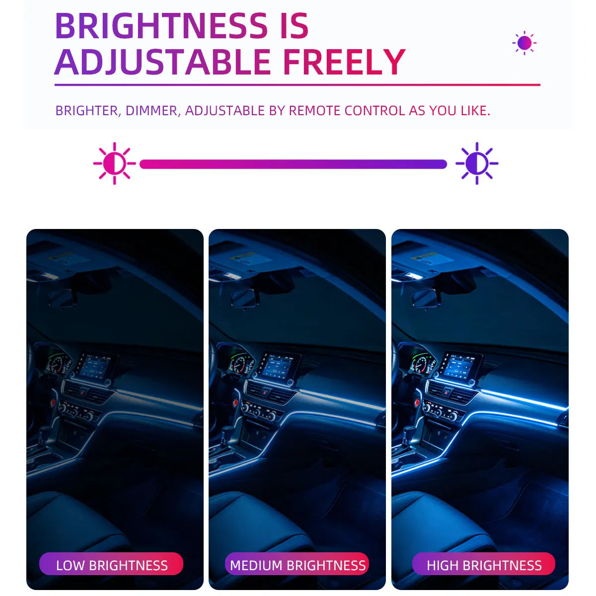 Auto 4/5/6-in-1 Innenraum-Dekorationsbeleuchtung RGB