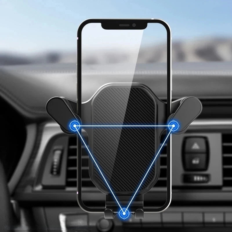 Schwerkraft-Autotelefonhalter mit Haken, Auto-Entlüftungs-Clip-Halterung, fällt nicht ab, Smartphone-Ständer, GPS-Unt...