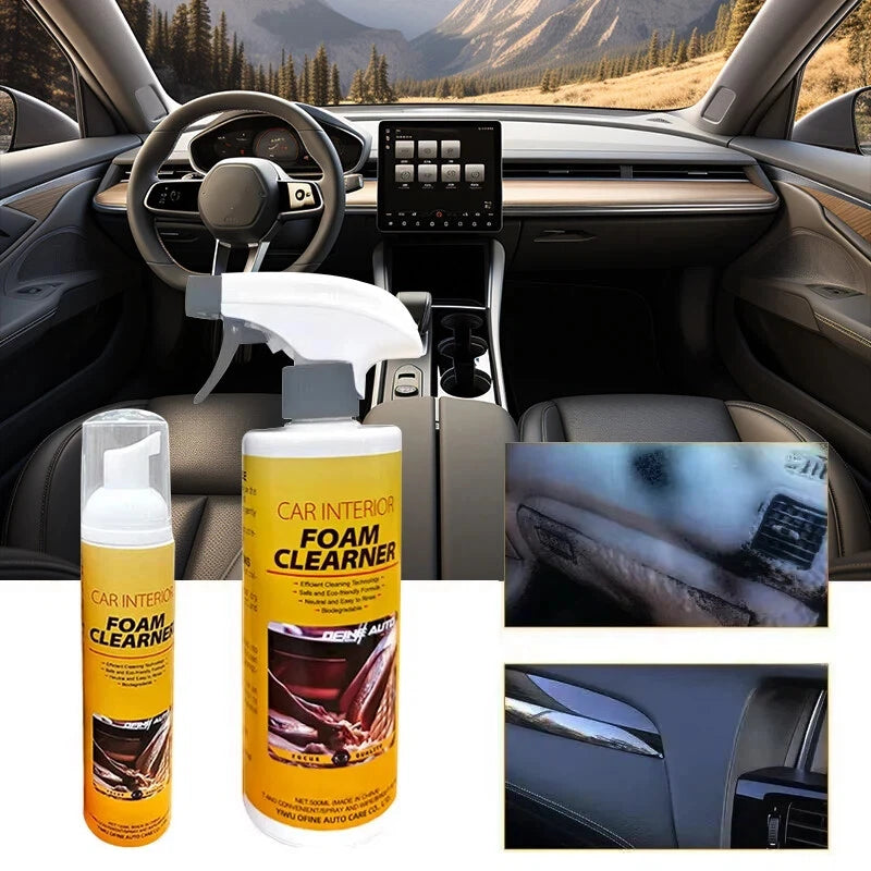 100/500 ml Schaumreiniger-Spray, vielseitig einsetzbar, für Auto-Innenraum, Lede