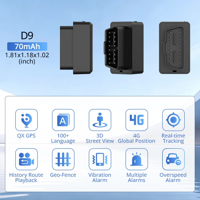 4G Mini OBD II GPS Auto-Tracker mit Batterie – SwissGlanzGarage Ansicht 3