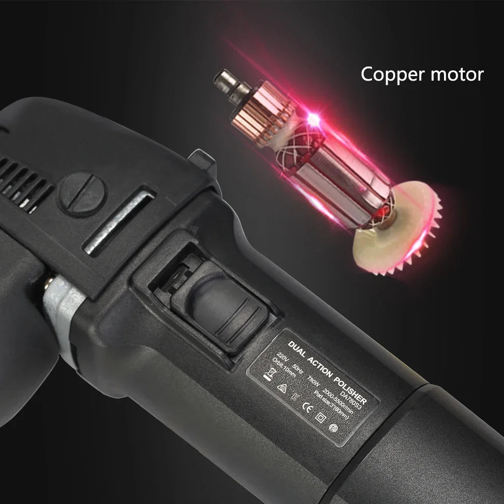 Spta orbital auto polierer 3 zoll 10mm/780w variable geschwindigkeit orbit dual action polierer auto detail ing werkz...