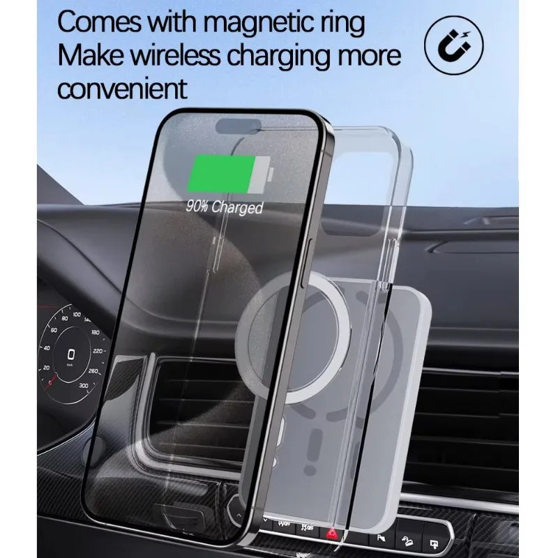 Magnetisches kabelloses Auto-Ladegerät für Lüftungsschlitze – Handyhalterung für iPhone 17 16 15 14 13 12 Pro Max – S...