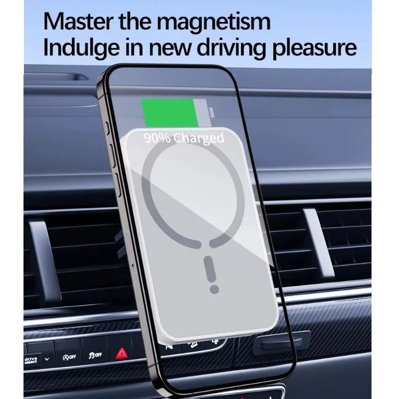 Magnetisches kabelloses Auto-Ladegerät für Lüftungsschlitze – Handyhalterung für iPhone 17 16 15 14 13 12 Pro Max – S...