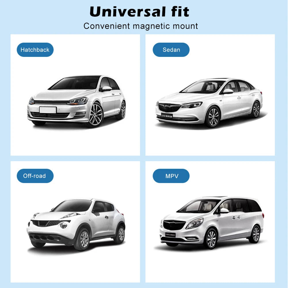 Magnetischer Auto-Sonnenschutz mit Dino-Design – SwissGlanzGarage Ansicht 6