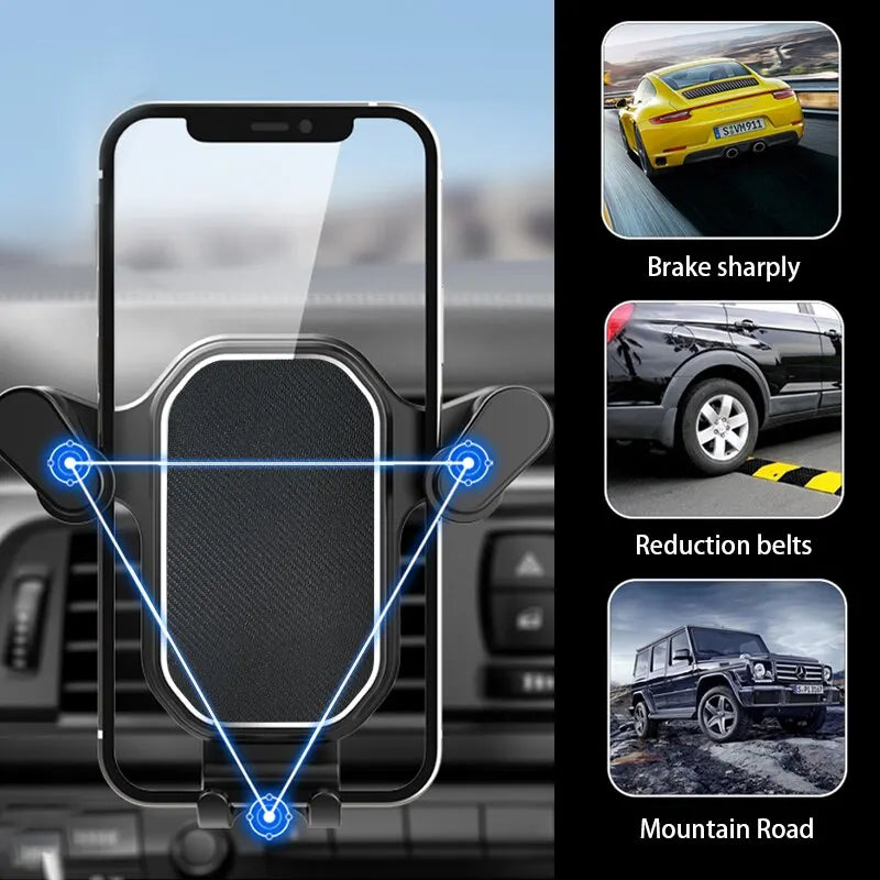 Entlüftung Autotelefon halter Schwerkraft schloss Telefon halterung 360 Grad flexible Einstellung Universal Auto Tele...