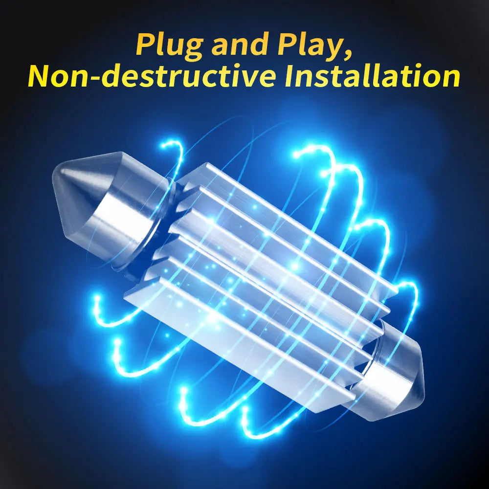 Festoon LED-Birne 31/36/39/41MM Innenraum-Beleuchtung – SwissGlanzGarage Ansicht 4