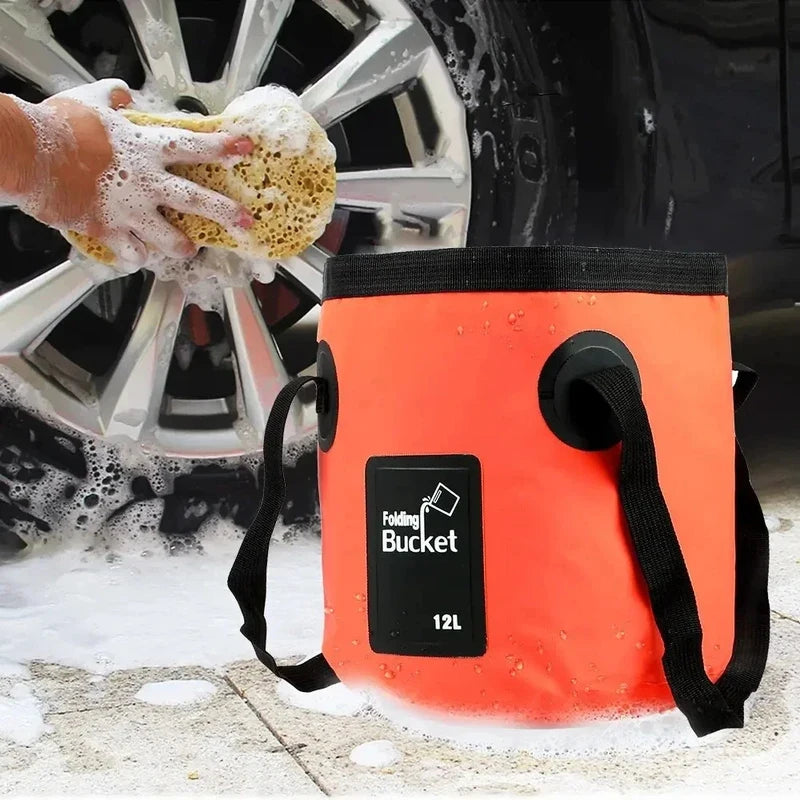 Faltbarer Eimer für Fahrzeugpflege 12L – SwissGlanzGarage Ansicht 3