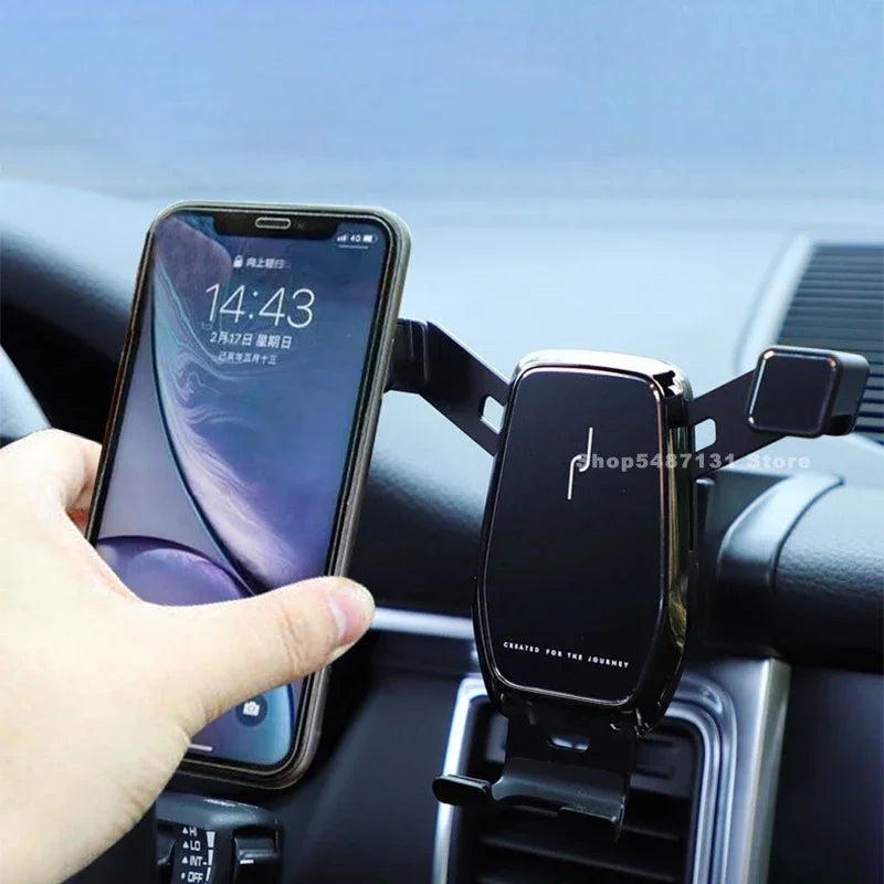 Schwerkraft-Handyhalterung für Lüftungsschlitze, Halterung für Handyhalterung für Porsche Macan, Zubehör 2018 2019 20...
