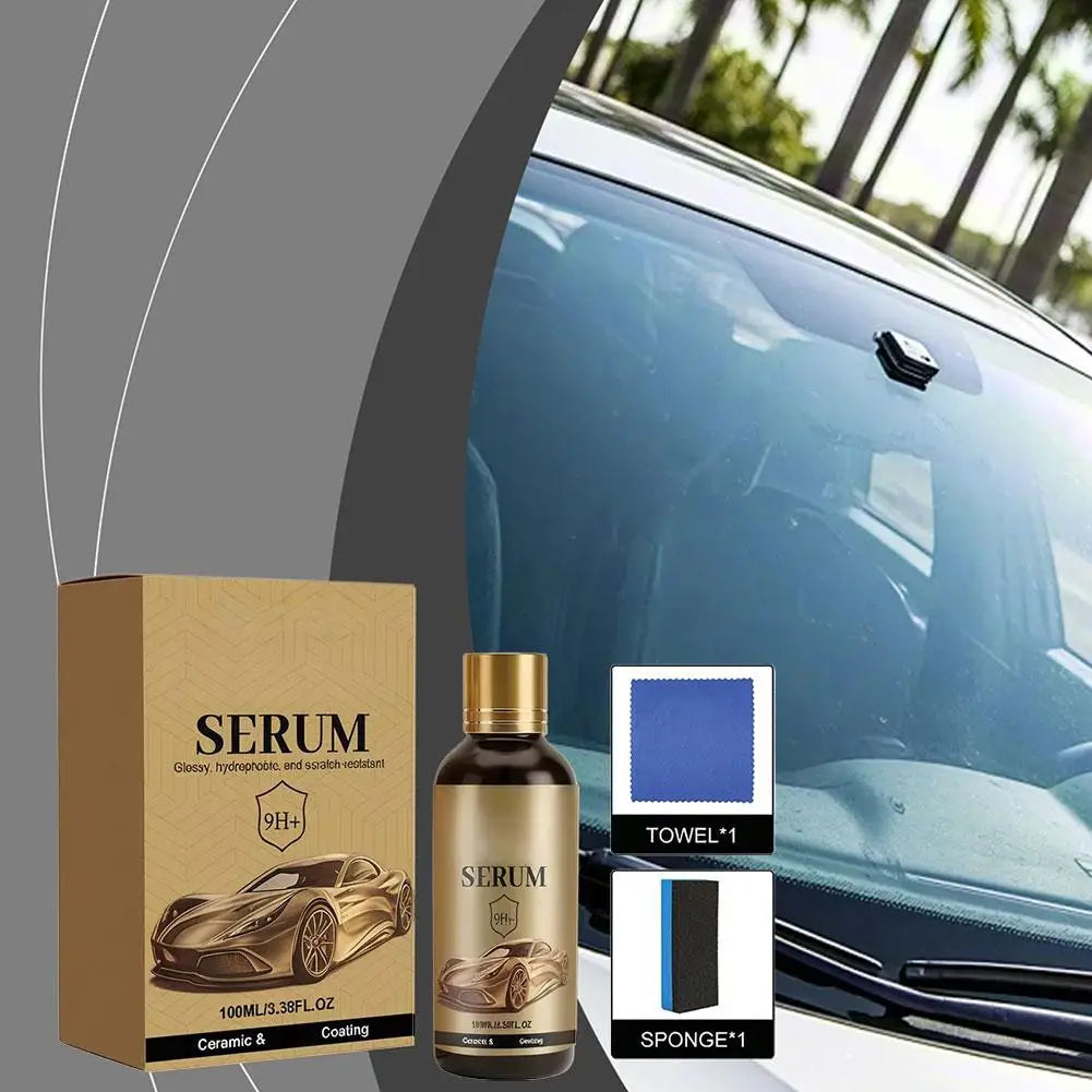 9H Graphen-Keramikbeschichtung für Autos Kit Nano Flüssigglas-Lackschutz Hydrophob Kratzfest Hochglanz Lackpflege-Set