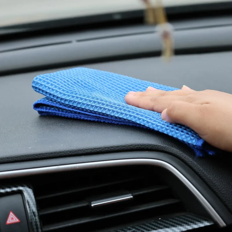 Mikrofaser-Handtuch mit Waffelbindung, super saugfähiges Auto-Trocknungstuch, Auto-Detaillierung, Glaspolitur, fussel...