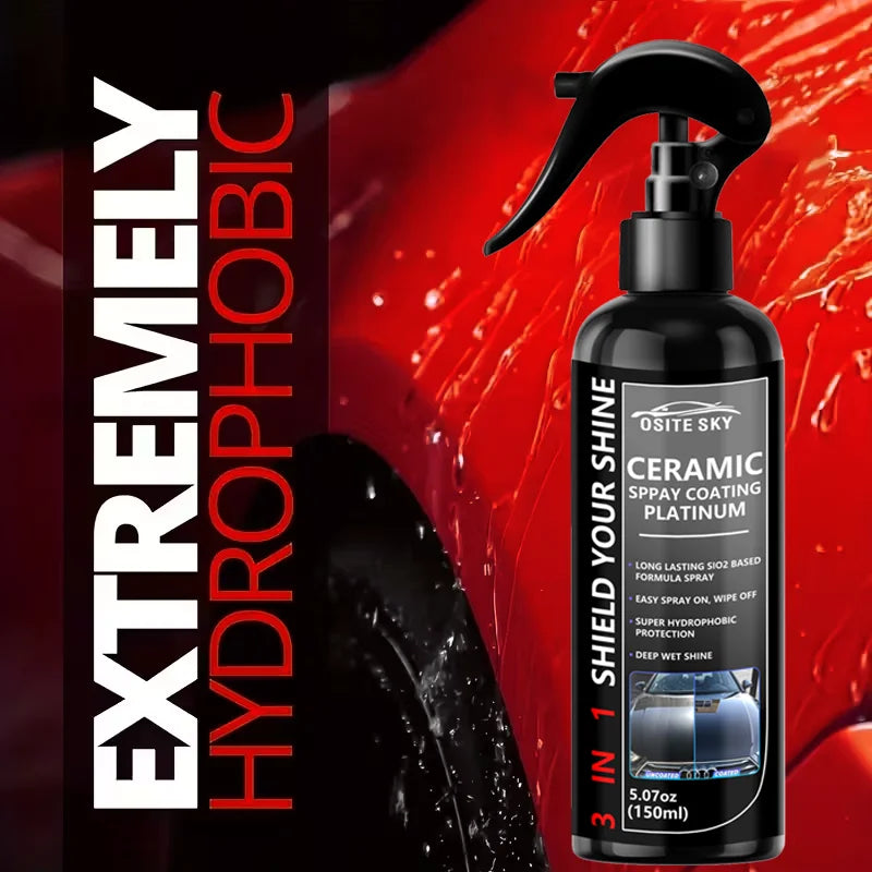 Sopami Nano Keramik-Autobeschichtungsspray, 3-in-1, hochwertiges, kratzfestes, glänzendes Finish für alle Autolackarten