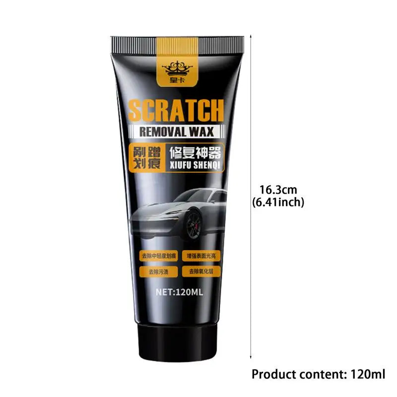 Autolack-Kratzerentferner und Reparaturwachs, 120 ml, entfernt Oberflächen, Kratzer, Reparaturwachs mit Schwamm, tief...
