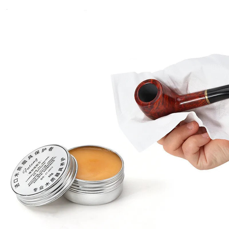 50g Pipe Polish Palm Tabakpfeife Herstellungsmaterial Carnauba Reinigungssalbe Wachs