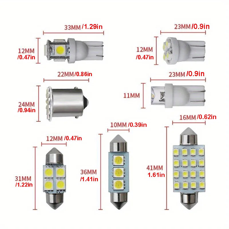 24er LED Innenraumbeleuchtung Set – SwissGlanzGarage Ansicht 2