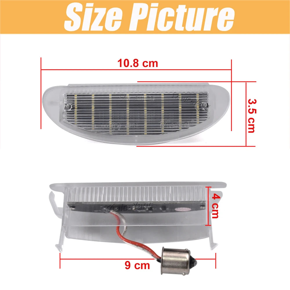 LED Kennzeichenbeleuchtung für Renault Clio MK2 Twingo – SwissGlanzGarage Ansicht 4