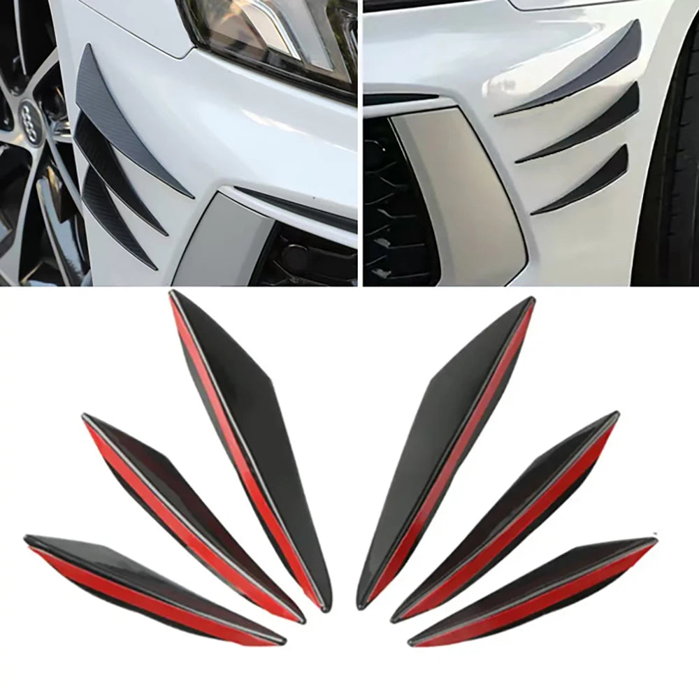Frontstossstangen-Spoiler-Finnen Carbon-Look – SwissGlanzGarage Ansicht 2