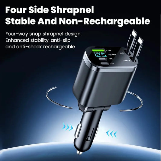 150W USB-C Auto Ladegerät 5 in 1 – SwissGlanzGarage Ansicht 2