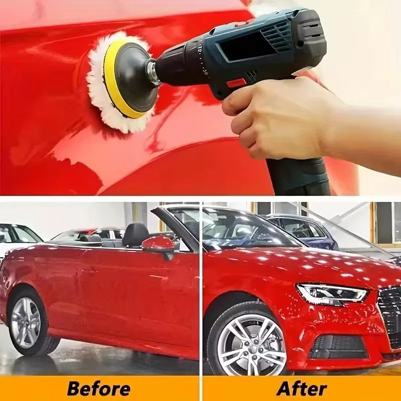 3-7 zoll Auto Polieren Schwämme Kit Detaillierung Pinsel Auto Scheinwerfer Restaurierung Polnischen Pad Schleif Disc ...