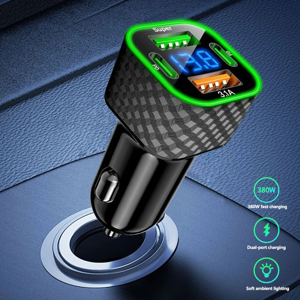 200W Mini Auto Ladegerät USB-C PD Schnelllader 380 W – SwissGlanzGarage Ansicht 2