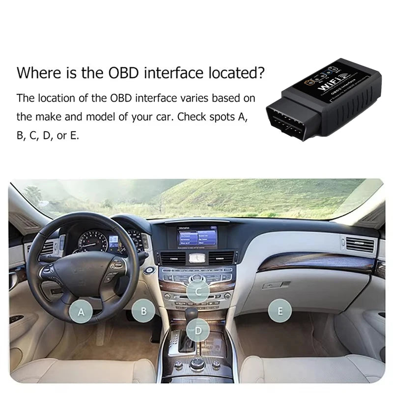 ELM327 WiFi OBD2 Diagnosegerät V1.5 – SwissGlanzGarage Ansicht 3