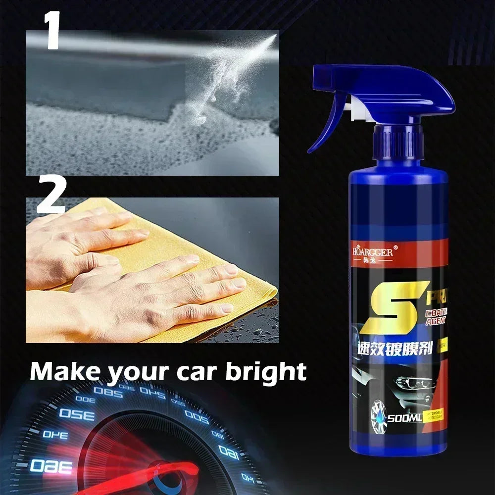 500 ml 3-in-1-Autolack-Reparatur-Spray mit Keramikbeschichtung, schnelles Sprühwachs mit Nano-Beschichtung, hydrophob...