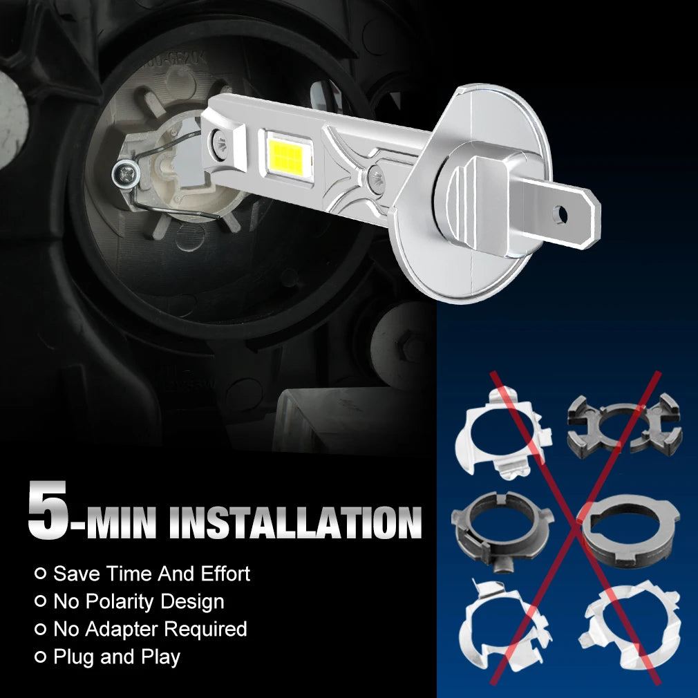 XSTORM H1 LED Scheinwerfer 60000LM 150W – SwissGlanzGarage Ansicht 4