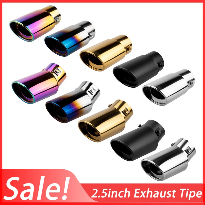 Auspuffblende Edelstahl Chrom 2.5 Zoll – SwissGlanzGarage Ansicht 2