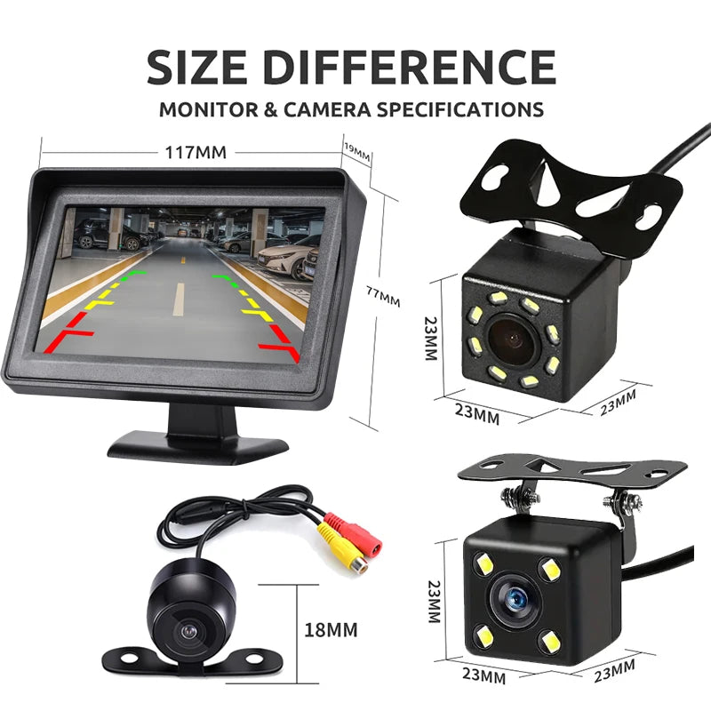 4.3 Zoll Rueckfahrkamera Monitor Display – SwissGlanzGarage Ansicht 6