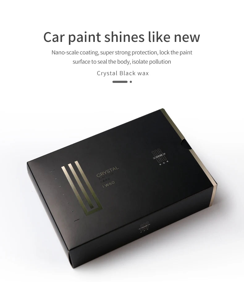 Crystal Black Wax Paste Wax – Premium-Autowachs für einen tiefen, reflektierenden Glanz mit langanhaltendem Schutz – ...