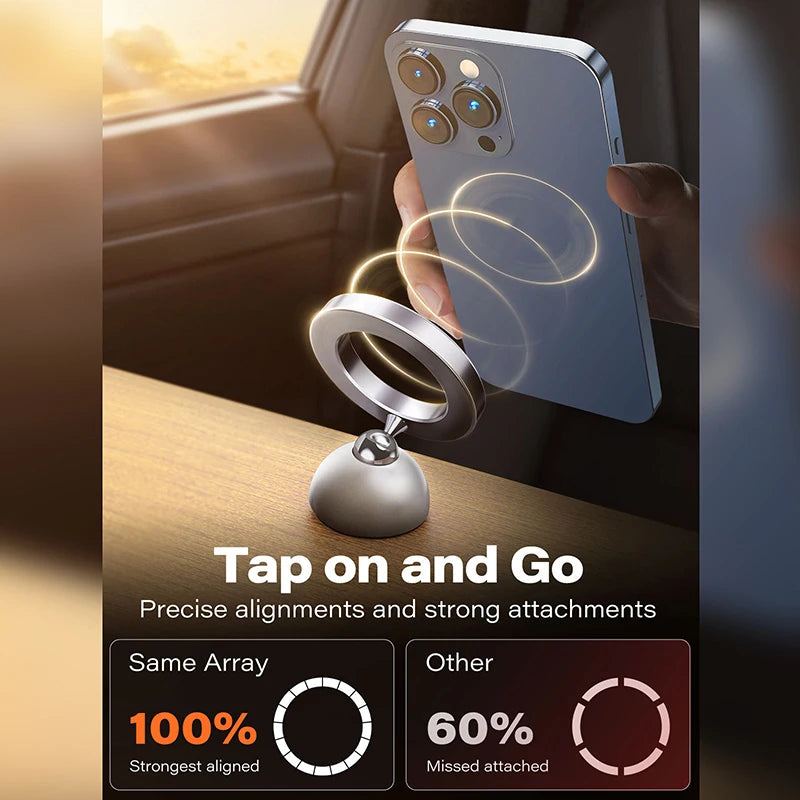 Magnetische Autohalterung, magnetischer Metall-Telefonhalter für Auto, verbesserte 3 m selbstklebende Armaturenbrett-...