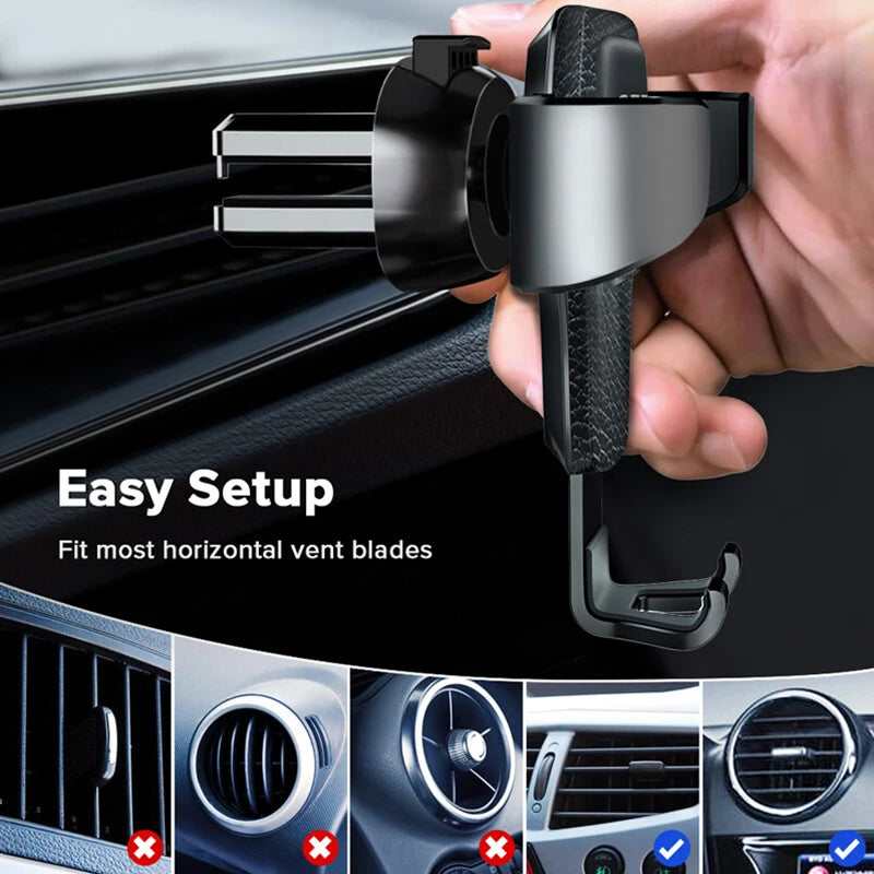 Schwerkraft Auto Telefon Halter Air Vent Clip Halterung Mobile Handy Ständer GPS Smartphone Unterstützung Auto Air Ou...