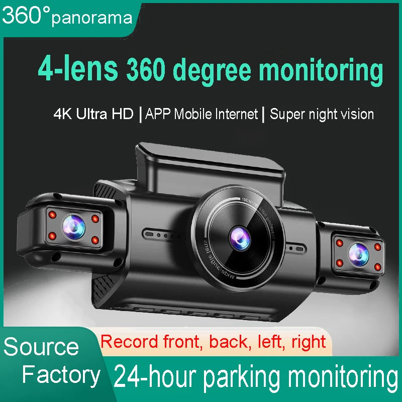 4K 4CH Dashcam mit APP und Nachtsicht – SwissGlanzGarage Ansicht 2
