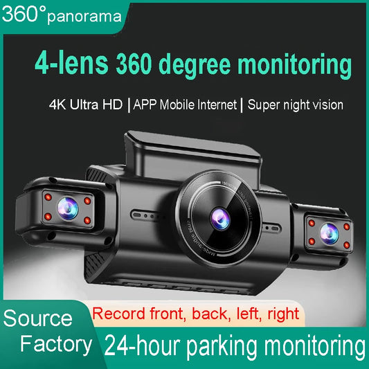 4K 4CH Dashcam mit APP und Nachtsicht – SwissGlanzGarage Ansicht 2