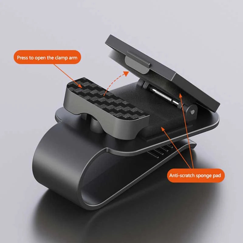 Auto-Sonnenbrillen-Halter aus Carbon – SwissGlanzGarage Ansicht 4