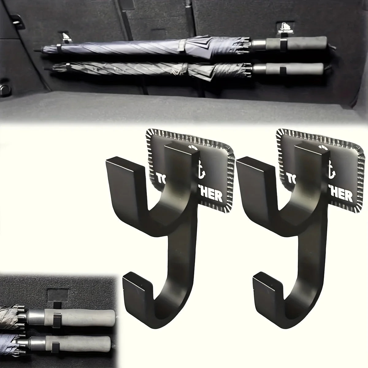 Kofferraum-Schirmhalter Set – SwissGlanzGarage Ansicht 2
