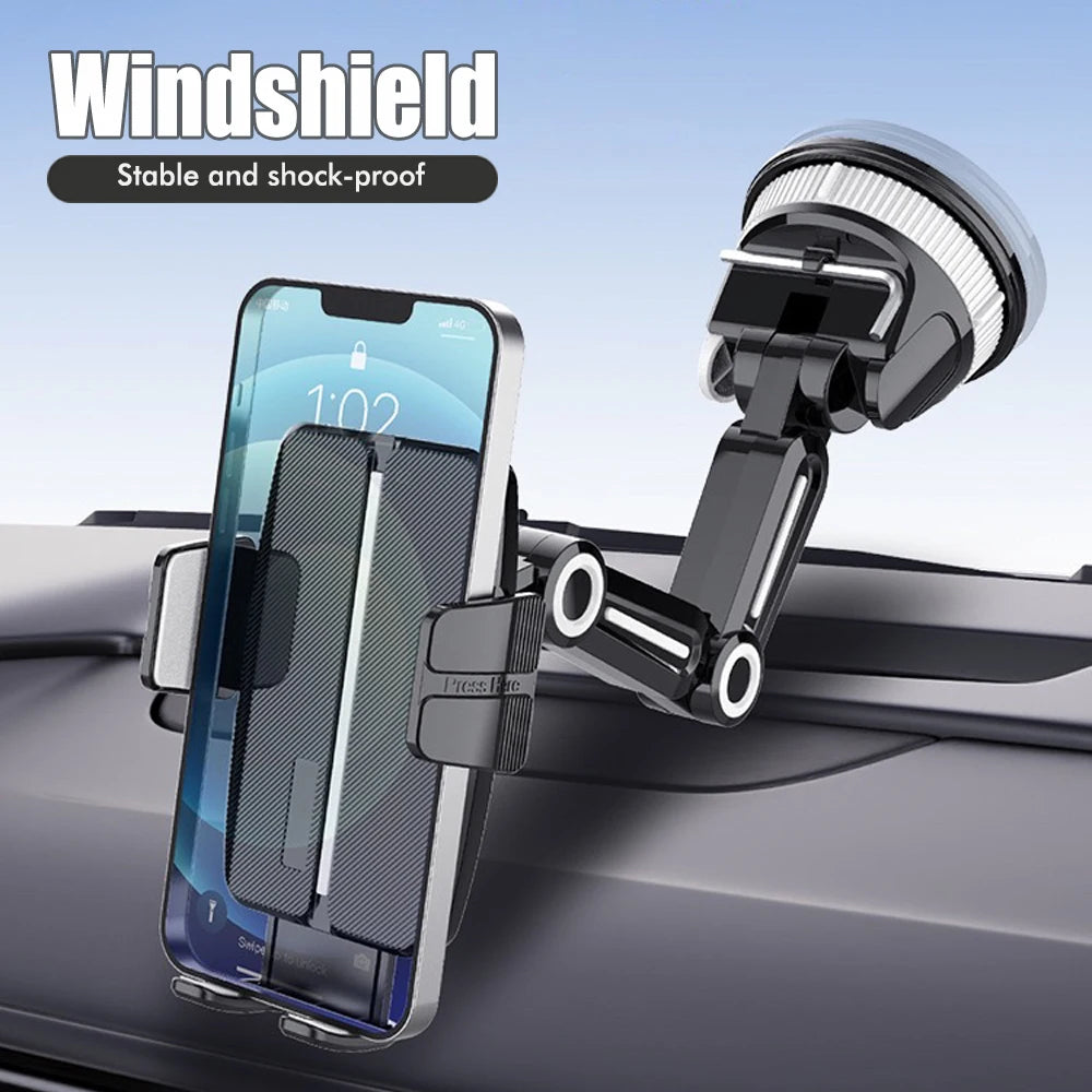 Auto-Handyhalterung mit Saugnapf-Basis Multifunktionale Auto-Navigationshalterung für Windschutzscheibe und Armaturen...