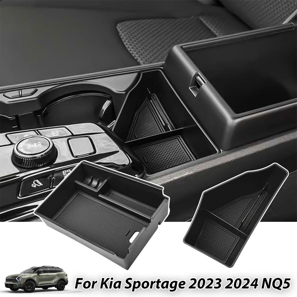 Mittelkonsole Organizer Fach für Kia Sportage NQ5 Armlehne Aufbew