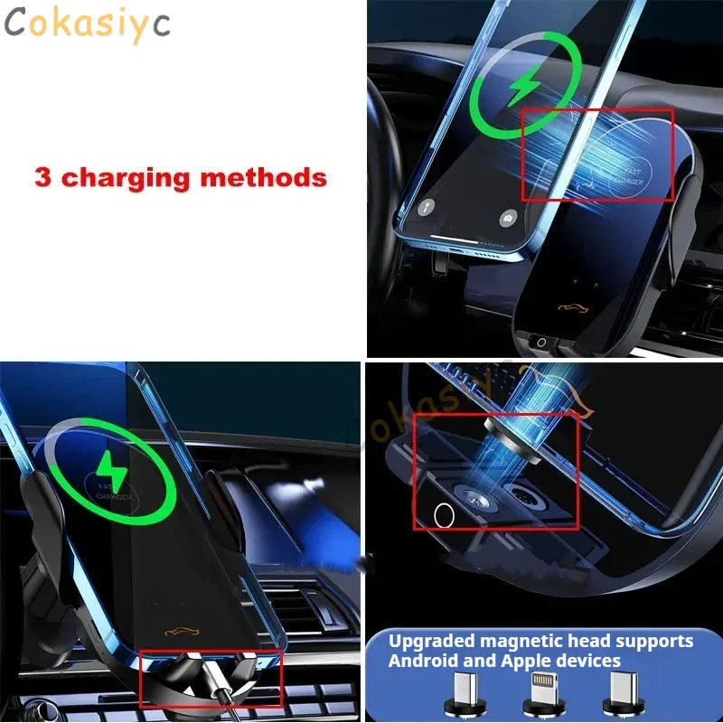 Drahtlose Ladegerät Auto Telefon Halter Für Genesis g80 g70 gv80 g90 Air Outlet Clamp GPS Stehen Schnelle lade 15W Zu...