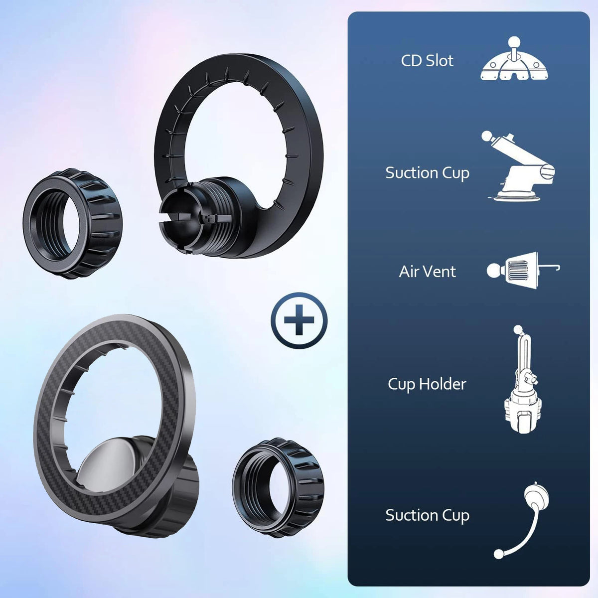 Magnetischer Ring Handyhalter 360° verstellbar – SwissGlanzGarage Ansicht 6