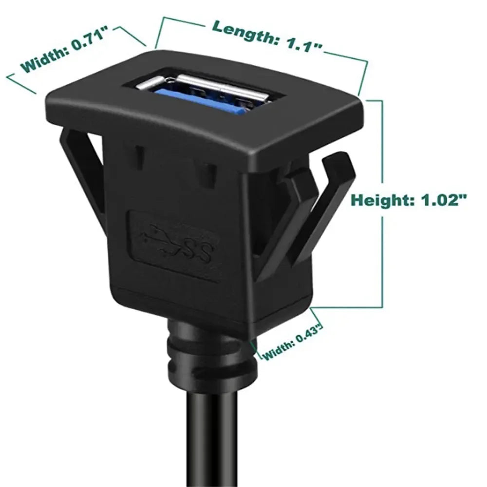USB 3.0 Verlängerungskabel für Auto – SwissGlanzGarage Ansicht 2