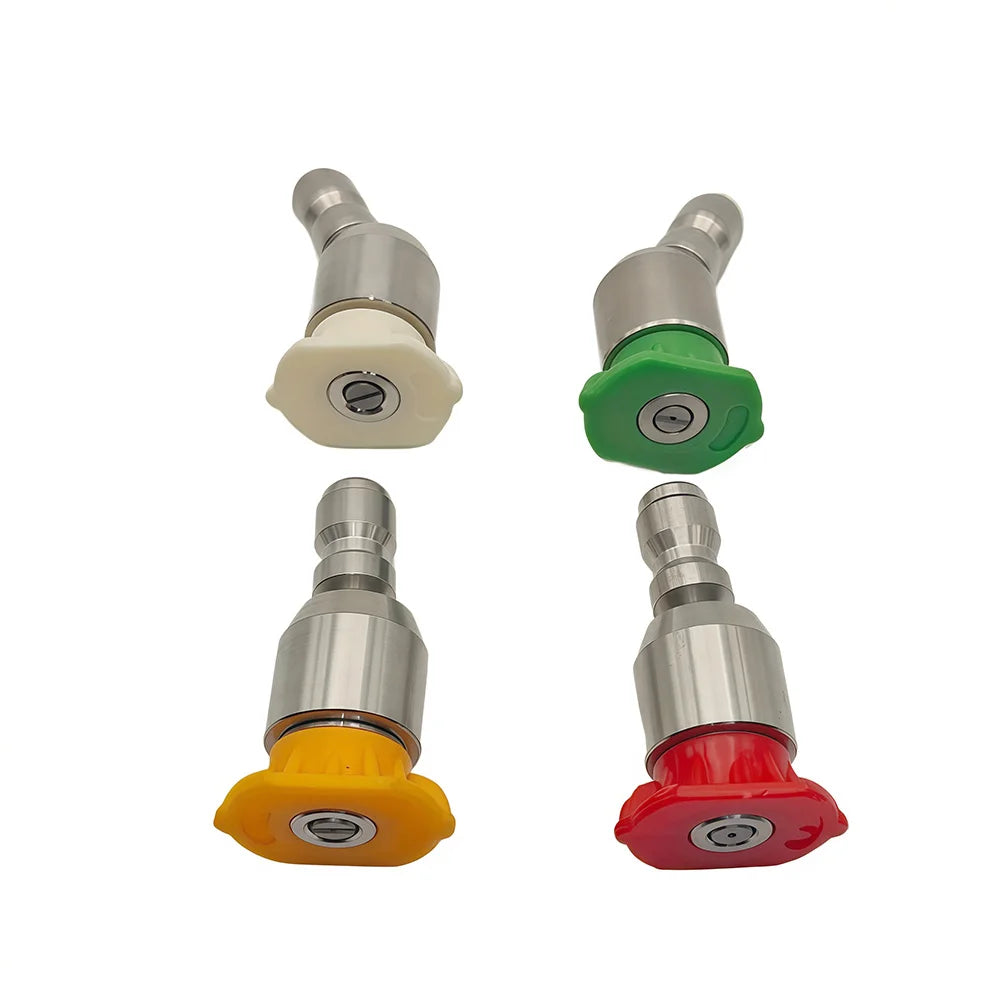 High Pressure Washer Nozzle 1/4'' Quick Connect Rotary Spray Jet Tip for Car Cleaning Patio - Efficient Cleaning