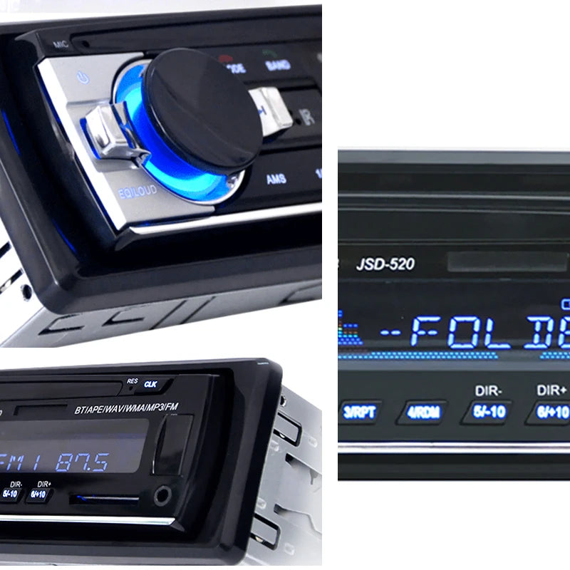 1 Din Bluetooth Autoradio mit USB & AUX – SwissGlanzGarage Ansicht 3