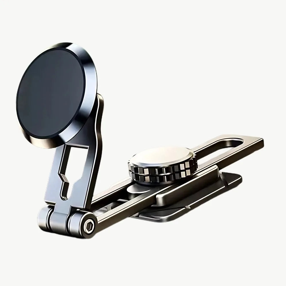 Magnetischer Autotelefonhalter, doppelt gefaltet, Legierung, Ständer, 360-Grad-Drehung, Armaturenbrett, Magnet, Autoh...